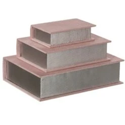 Vintiquewise Set Of 3 Velvet Vintage Storage Wooden Antique Classic Decorative Book Box Holder -Home Decoration Store GUEST ccf414bb c4a7 4fc4 9fb4 aa1863a9b9ac