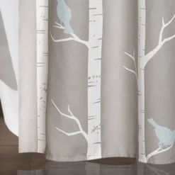 Bird On The Tree Shower Curtain Gray/Blue - Lush Décor -Home Decoration Store GUEST cd8f70f3 c8b3 4271 926d d247431a32f9