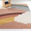 5'3"x7' Bella Rainbow Cloud Shag Kids' Rug - Balta Rugs