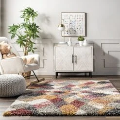 Dabney Abstract Kids Shag Area Rug -Home Decoration Store GUEST cdb13327 f4b8 4a44 8f4e b5ed861b8fd4