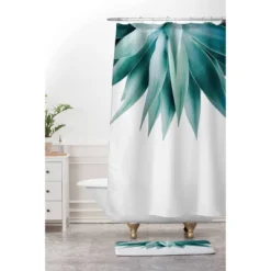 Gale Switzer Agave Fringe Bath Mat Green - Deny Designs