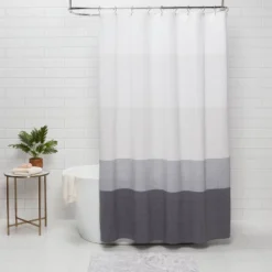 Shower Curtain Ombre Gray - Threshold™