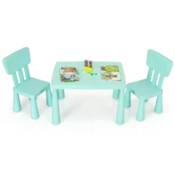 Costway Kids Table & 2 Chairs Set Toddler Activity Play Dining Study Desk Baby Gift -Home Decoration Store GUEST d0dc71b7 b50f 413c 9d48 e77b05ba841a