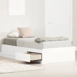 Munich Mates Bed With 3 Drawers Pure White - South Shore -Home Decoration Store GUEST d13f4953 4d90 4a86 bc40 aa74e31f8c04