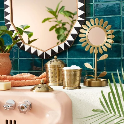 18" X 24" Wood Resin Decorative Wall Mirror Brown - Opalhouse™ Designed With Jungalow™ 1 18" X 24" Wood Resin Decorative Wall Mirror Brown - Opalhouse™ Designed With Jungalow™