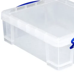 Really Useful Box Stackable 8.1 Liter Plastic Storage Container Bin With Snap Lid & Built-In Clip Lock Handles For Home & Office Organization (5 Pack) -Home Decoration Store GUEST d32d1e58 9ac7 47c2 9c18 4243abb96eaa
