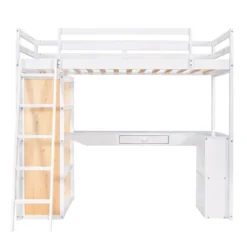 Loft Bed With Ladder, Shelves, And Desk - ModernLuxe 14 Loft Bed With Ladder, Shelves, And Desk - ModernLuxe -Home Decoration Store GUEST d48931df e00d 45c8 821d 1a2738d3cba4