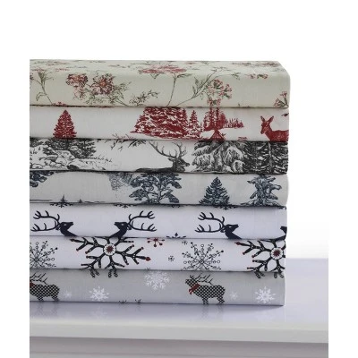 Dollhouse Floral Heavyweight Cotton Flannel Oversized Duvet Set - Tribeca Living 2 Dollhouse Floral Heavyweight Cotton Flannel Oversized Duvet Set - Tribeca Living - Image 2