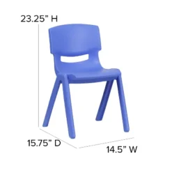 Emma And Oliver 5 Pack Plastic Stackable School Chair With 13.25" Seat Height -Home Decoration Store GUEST d5edce9e f5bb 478a bb97 1634e43a03f0
