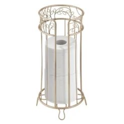 MDesign Decorative Metal Toilet Paper Storage Holder Stand, 3 Rolls -Home Decoration Store GUEST d6cc02ca bbf0 479c 8db0 6cdae247ce05