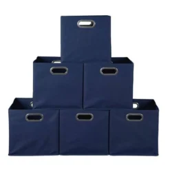 Niche Cubo 6pk Foldable Fabric Storage Bin With Label Holder Blue -Home Decoration Store GUEST d756c951 5996 467e b9c9 4e1deaca5969