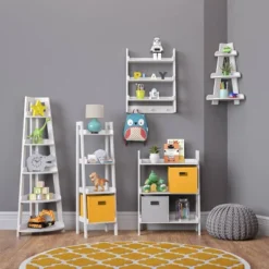 Kids' Corner Ladder Wall Shelf White - RiverRidge Home 11 Kids' Corner Ladder Wall Shelf White - RiverRidge Home -Home Decoration Store GUEST d795a61f a23e 402c bbf5 22117f82edd7