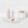 Ribbed Glass Vanity Tray Clear - Threshold™