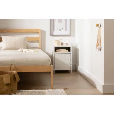 Sweedi Metal 1-Door Nightstand - South Shor 1 Sweedi Metal 1-Door Nightstand - South Shor