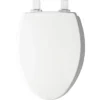 Kendall Never Loosens Elongated Enameled Wood Toilet Seat With Easy Clean And Slow Close Hinge White - Mayfair By Bemis