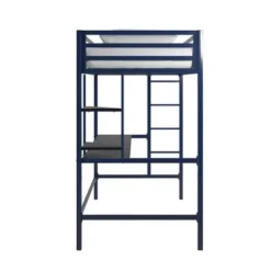 Twin Maxwell Metal Loft Bed With Desk & Shelves Blue/Black - Novogratz 10 Twin Maxwell Metal Loft Bed With Desk & Shelves Blue/Black - Novogratz -Home Decoration Store GUEST dada2b4d 25bf 4adc 8da3 bb2f0c6a4f95