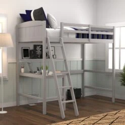 Twin Alexis Wood Arch Loft Bed With Desk - Hillsdale Furniture -Home Decoration Store GUEST db73bc57 2b12 49c9 9c96 53c79988d564