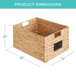 Best Choice Products Set Of 2 16in Woven Water Hyacinth Pantry Baskets W/ Chalkboard Label, Chalk Marker 13 Best Choice Products Set Of 2 16in Woven Water Hyacinth Pantry Baskets W/ Chalkboard Label, Chalk Marker -Home Decoration Store GUEST dd31e854 0d88 413c 8d83 acbbbdd398db
