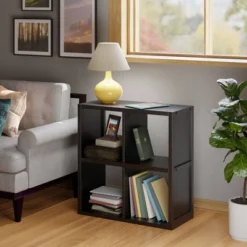 27" Timothy Shelf 2X2 Slots Black - Winsome 13 27" Timothy Shelf 2X2 Slots Black - Winsome -Home Decoration Store GUEST de442982 b6da 4e98 8254 2d56f94132d8