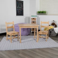Flash Furniture Kids Solid Hardwood Table And Chair Set For Playroom, Bedroom, Kitchen - 3 Piece Set 23 Flash Furniture Kids Solid Hardwood Table And Chair Set For Playroom, Bedroom, Kitchen - 3 Piece Set -Home Decoration Store GUEST de4c6cac 832f 4ead a942 2d46b0740a43