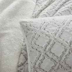 Pawz By Bearpaw 3pc King Elise Trellis Faux Fur Shearling Comforter Set Gray -Home Decoration Store GUEST de61babc 4c72 4d0b 8ce1 3e7261a9a727