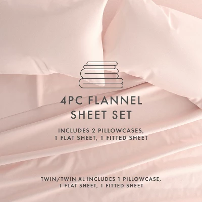 100% Cotton Flannel Sheet Set Super Soft, Easy Care - Becky Cameron 5 100% Cotton Flannel Sheet Set Super Soft, Easy Care - Becky Cameron - Image 5