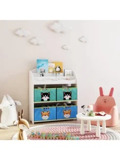 Year Color School Supply, Nursery, Daycare, Toddler, Kids Book Display And Toy Storage Organizer With 6 Fabric Storage Bins 11 Year Color School Supply, Nursery, Daycare, Toddler, Kids Book Display And Toy Storage Organizer With 6 Fabric Storage Bins -Home Decoration Store GUEST e0aa8e00 8449 4a5e bbe7 043a06396b3a