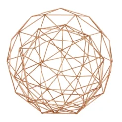 Set Of 2 Round Modern Reflections Iron Geodesic Basket - Olivia & May 9 Set Of 2 Round Modern Reflections Iron Geodesic Basket - Olivia & May -Home Decoration Store GUEST e1aaf91a a3f6 4f1d 9cab bc38c060a486