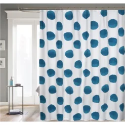 Kate Aurora Contemporary Art Oversized Polka Dots Fabric Shower Curtain -Home Decoration Store GUEST e23cc0c8 cd26 4426 af24 9771140860ac
