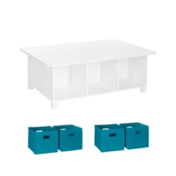 5pc Kids' Activity Table Set With 4 Bins - RiverRidge Home -Home Decoration Store GUEST e5f7c32f a1f7 421a bb58 29ea5a1d9a77