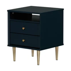Dylane 2-Drawer Nightstand Navy - South Shore -Home Decoration Store GUEST e5f7f51a 715f 44df b62e c240e99d2b1a