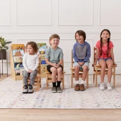 ECR4Kids Three Rung Ladderback Chair, Classroom Seating, Natural, 2-Pack -Home Decoration Store GUEST e7acf442 b3b3 4b2b b452 efc57b77a2e7