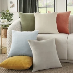 Mina Victory Sofia Solid Velvet Reversible Indoor Throw Pillow -Home Decoration Store GUEST e8b3c06c f07c 4ab6 bf48 3d476a604798