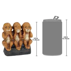 Design Toscano Speak No, See No, Hear No Evil Monkeys Still Action Die-Cast Iron Coin Bank -Home Decoration Store GUEST e9d7472d 3ca6 4138 b42a 58c8f9f9b19a