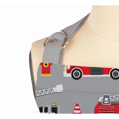 Fire Truck Print Kids' Apron - MU Kitchen 1 Fire Truck Print Kids' Apron - MU Kitchen