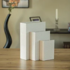 Vintiquewise Set Of 3 Velvet Vintage Storage Wooden Antique Classic Decorative Book Box Holder -Home Decoration Store GUEST eaa9e38f 5406 4972 a347 46667d4d4b15