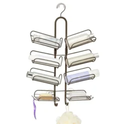 MDesign Steel Metal Bathroom/Shower Caddy Rack With Hooks And Baskets 12 MDesign Steel Metal Bathroom/Shower Caddy Rack With Hooks And Baskets -Home Decoration Store GUEST ed096d1e 2aab 494d bdea c94126012006