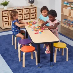 ECR4Kids Bentwood Stacking Stools For Kids, Playroom/Daycare Flexible Seating, 12" Height, 6-Piece -Home Decoration Store GUEST ed55598a 975c 48fa b947 b683a67cd6e4