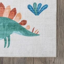 NuLOOM Eamon Dinosaur Machine Washable Kids Area Rug -Home Decoration Store GUEST ed9cc8db f7a5 47a1 9925 413b682a1cc5