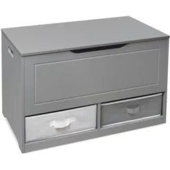 Up And Down Toy And Storage Box And Bench With Two Baskets - Gray -Home Decoration Store GUEST ede3bcca 3fa8 42b0 9e4e 9c763da2bf44