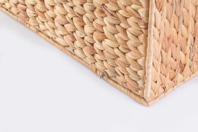 Vintiquewise Foldable Natural Water Hyacinth Storage Bin, Large 6 Vintiquewise Foldable Natural Water Hyacinth Storage Bin, Large - Image 6