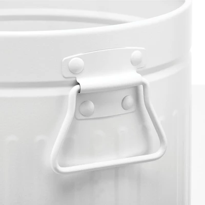 MDesign Metal Trash Can Wastebasket, Garbage Container Bin, Handles 2 MDesign Metal Trash Can Wastebasket, Garbage Container Bin, Handles - Image 2