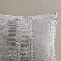 3pc Hailey Cotton Gauze Waffle Weave Duvet Cover Set Gray - Urban Habitat -Home Decoration Store GUEST f04edb02 913c 4fda 8a48 fd70d310b65c