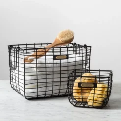Home Decoration Store 31 Wire Storage Basket Black - Hearth & Hand With Magnolia