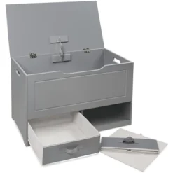 Up And Down Toy And Storage Box And Bench With Two Baskets - Gray -Home Decoration Store GUEST f0c7385f 64b0 42ea b1d9 e2f27057ed76