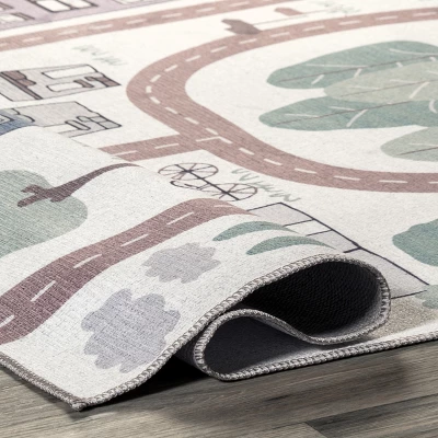 NuLOOM Chalea Kids Town Machine Washable Area Rug 3 NuLOOM Chalea Kids Town Machine Washable Area Rug - Image 3