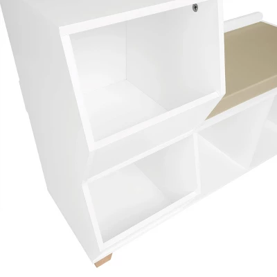 Kids' Catch-All Storage Bench White - RiverRidge Home 1 Kids' Catch-All Storage Bench White - RiverRidge Home