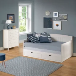 King Harmony Daybed With Conversion White - Alaterre Furniture 20 King Harmony Daybed With Conversion White - Alaterre Furniture -Home Decoration Store GUEST f1d3b3e6 fd5a 4935 a7d7 bf422a61a419