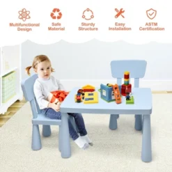 Costway Kids Table & 2 Chairs Set Toddler Activity Play Dining Study Desk Baby Gift -Home Decoration Store GUEST f36572e9 f219 40a2 b4ae 6a472eb3c7d9