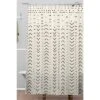 Iveta Abolina Mud Cloth Inspo VIII Shower Curtain White - Deny Designs
